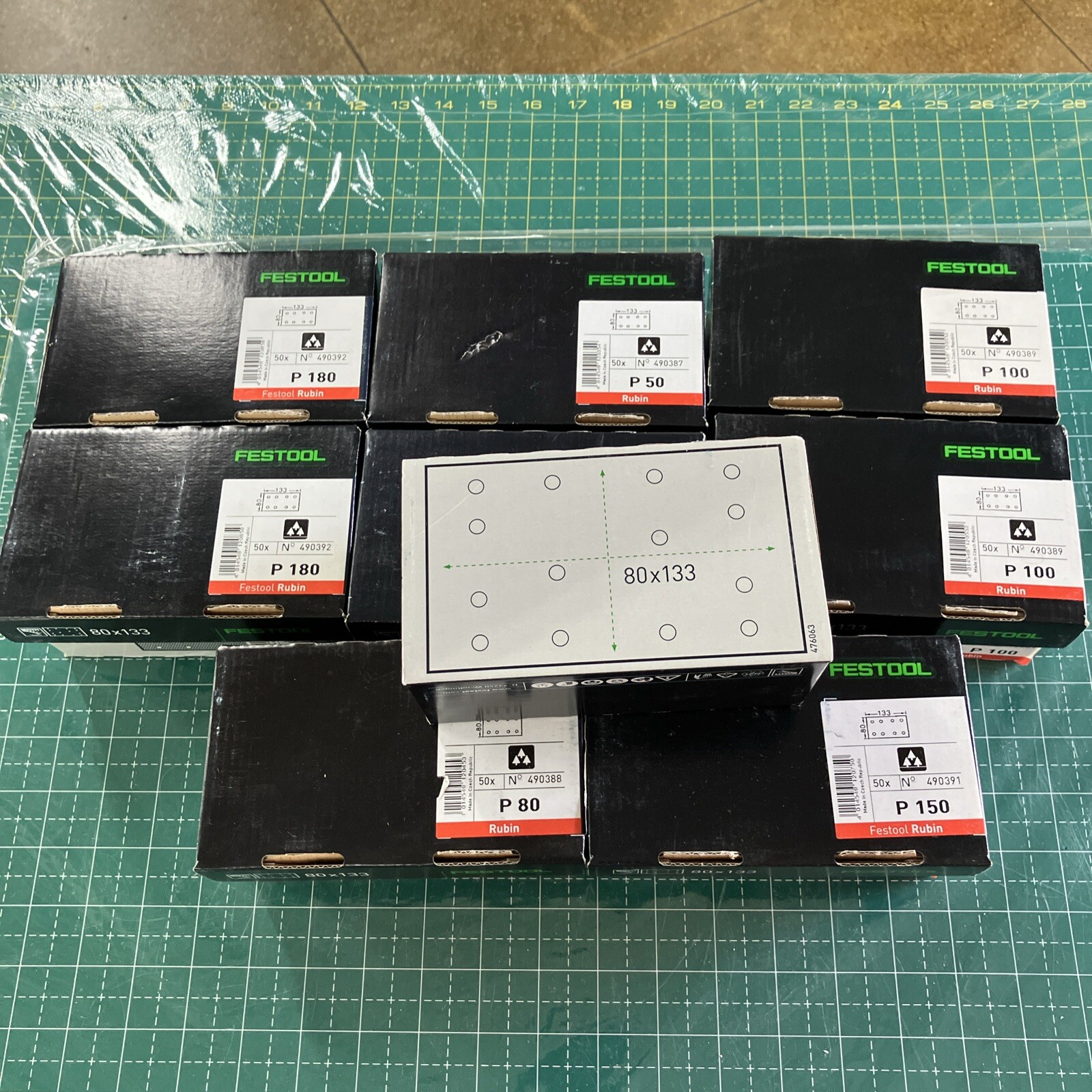 ”Rectangle” 80mm x 133mm Festool Ruben : 1 pack