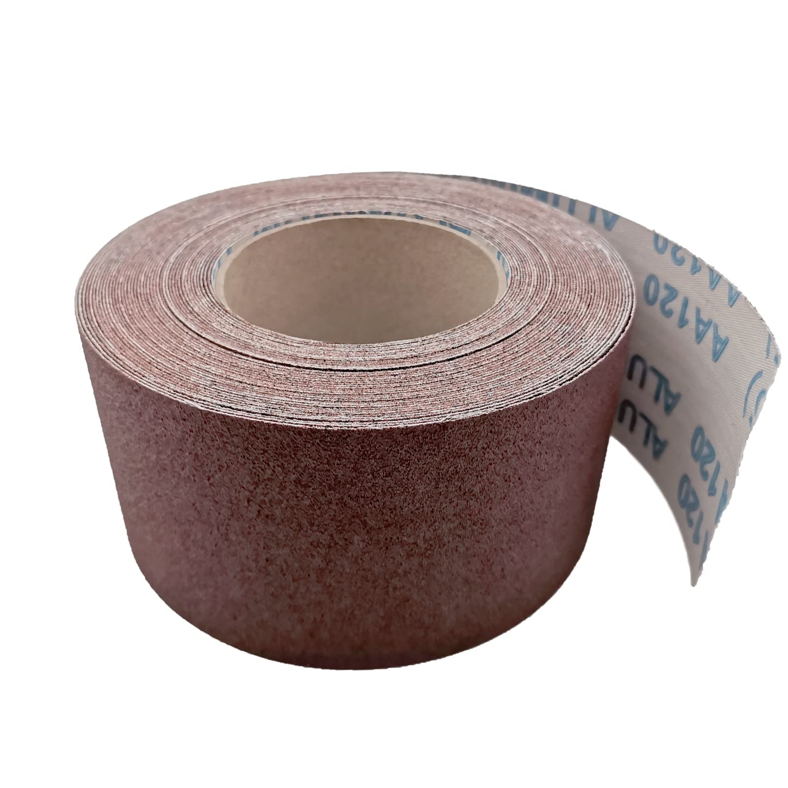 120 Grit Sandpaper Roll, 3 x 49, Emery Cloth, Aluminum Oxide, Metal, Wood