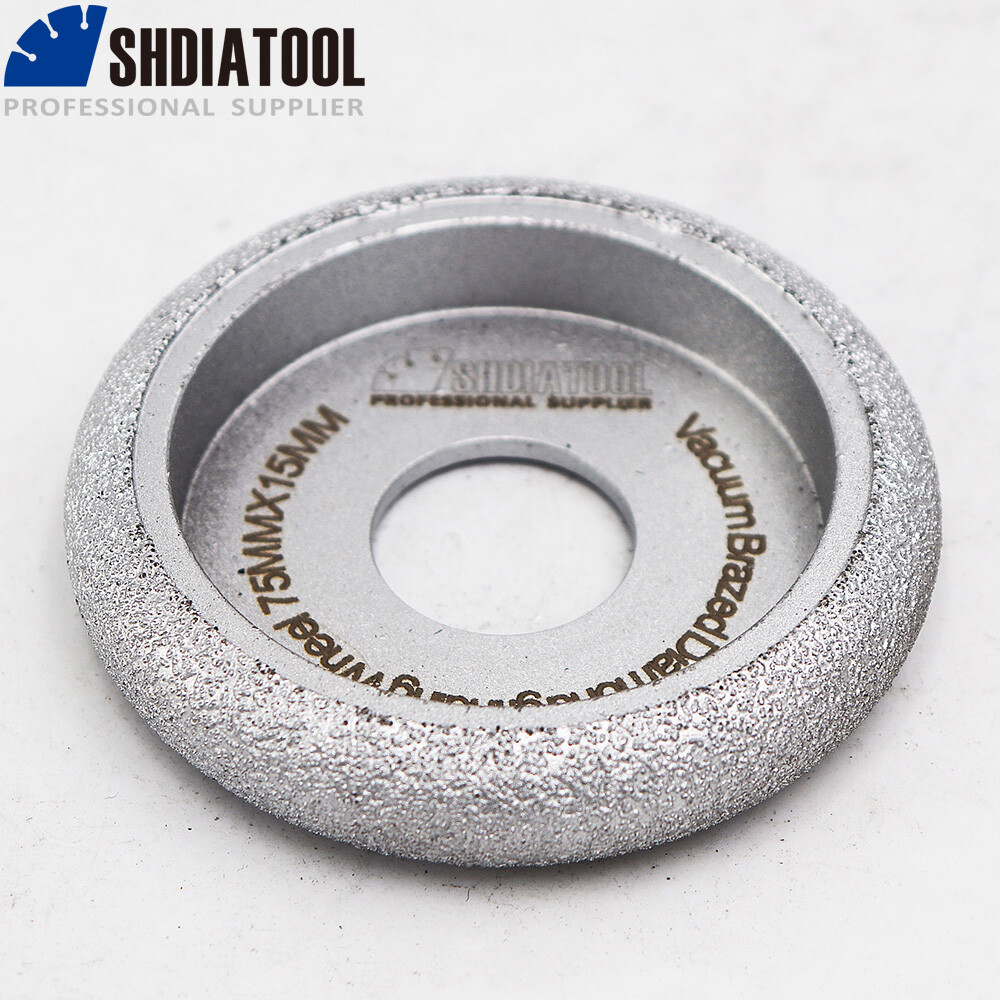 1pc Dia 3 inches Vacuum Brazed Diamond Convex Wheel Grinding Disc Dry or Wet