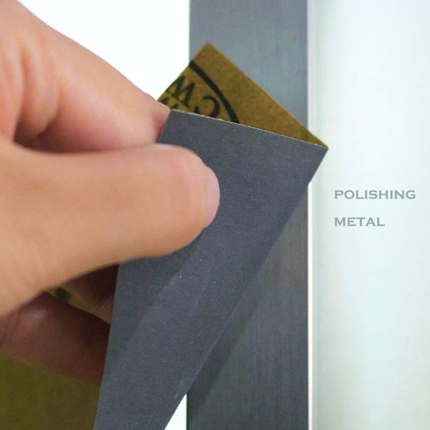 Versatile Water-Resistant Sandpaper Pack: 24PCS, 12 Grits for Precision Crafting
