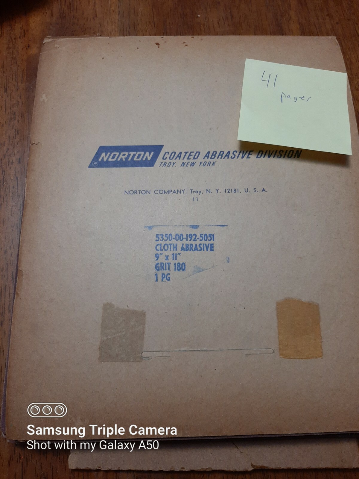 Norton BEAR BRAND COATED ABRASIVE SHEETS, 180 & 320 GRIT – 50 pack, some partial