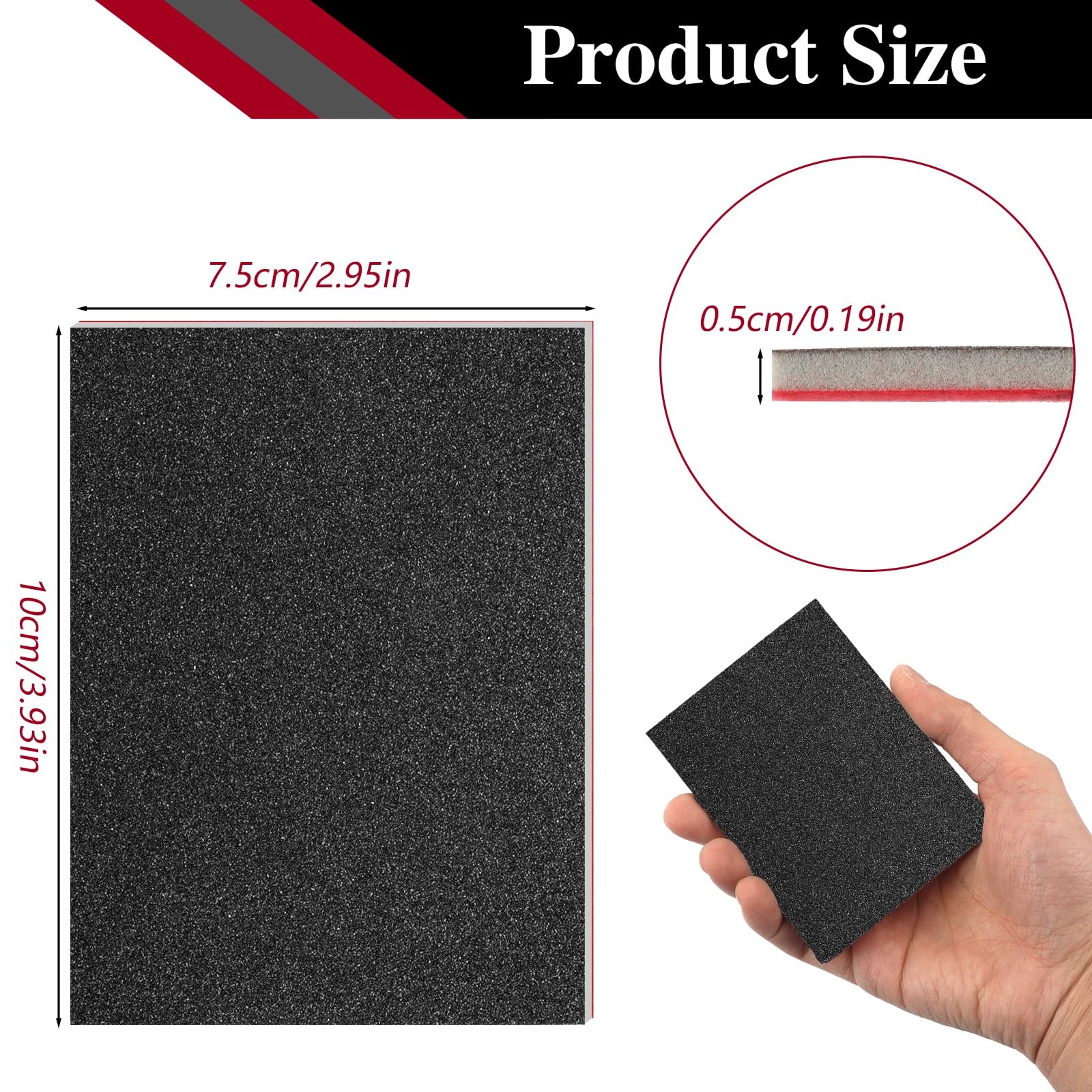 Sanding Sponge Pads 27 PCS 1203000 Grit Sandpaper Assortment Foam Block