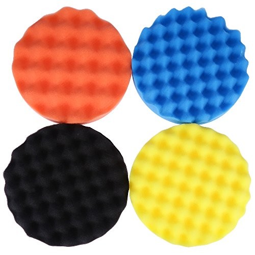 7inch(180mm) Car Sponge Buffing Pad Soft Wave Foam Pad Polishing Sponge Pads