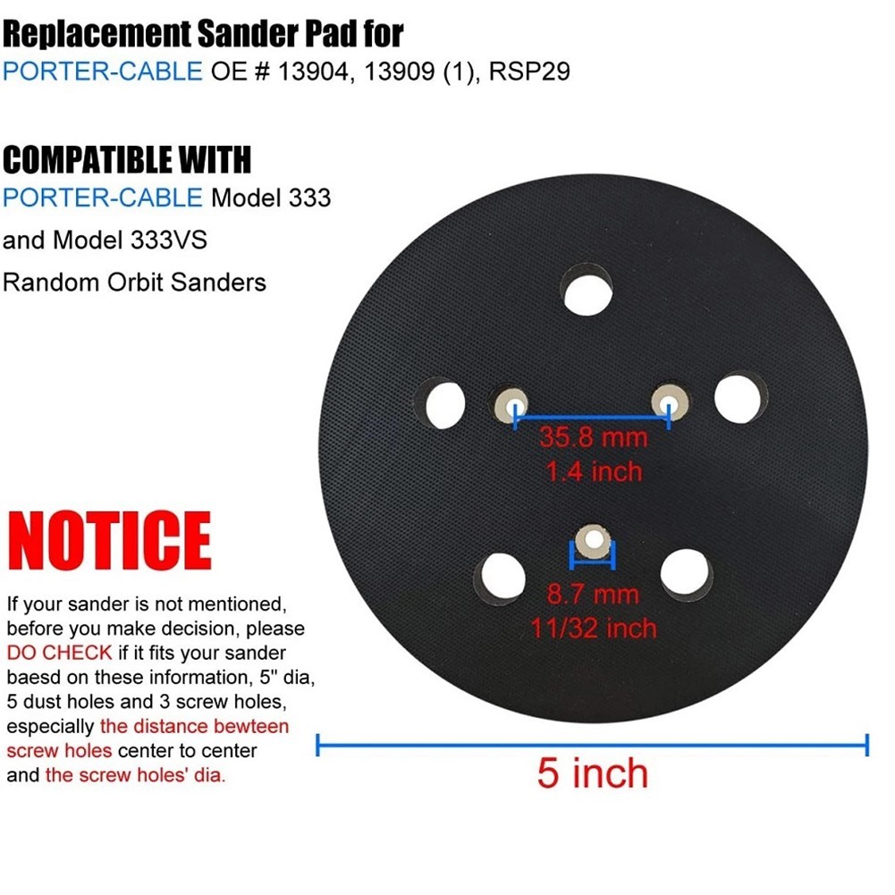 125mm Sander Pad Power Tools Polishing Polishing Machine 5-hole Car Cleaning