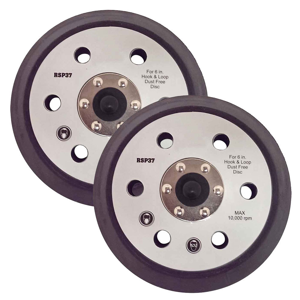 Random Orbit Sander Hook & Loop 6 inch Pad Rep Porter Cable 18001 2/pk – RSP37-k