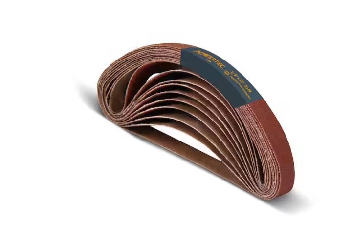1/2 In. X 18 In. 40-Grit Aluminum Oxide Sanding Belt Sandpaper (20-Pack)