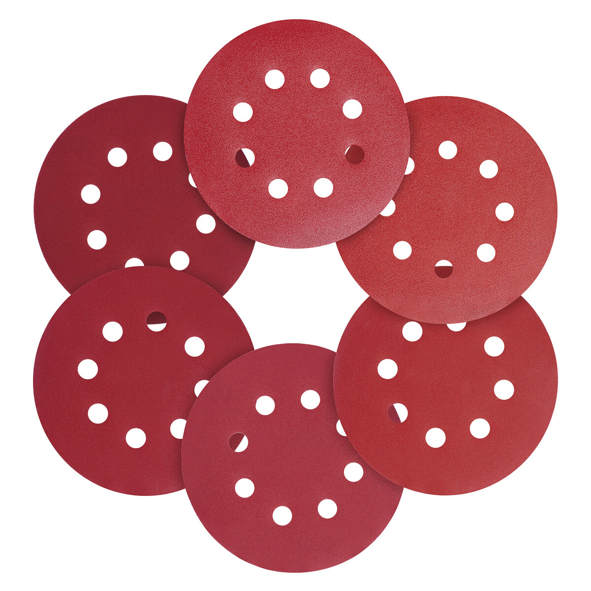 150PCS 5″ Sanding Discs Hook & Loop 8-Hole 125mm Orbital Sander For Wood 40 Grit