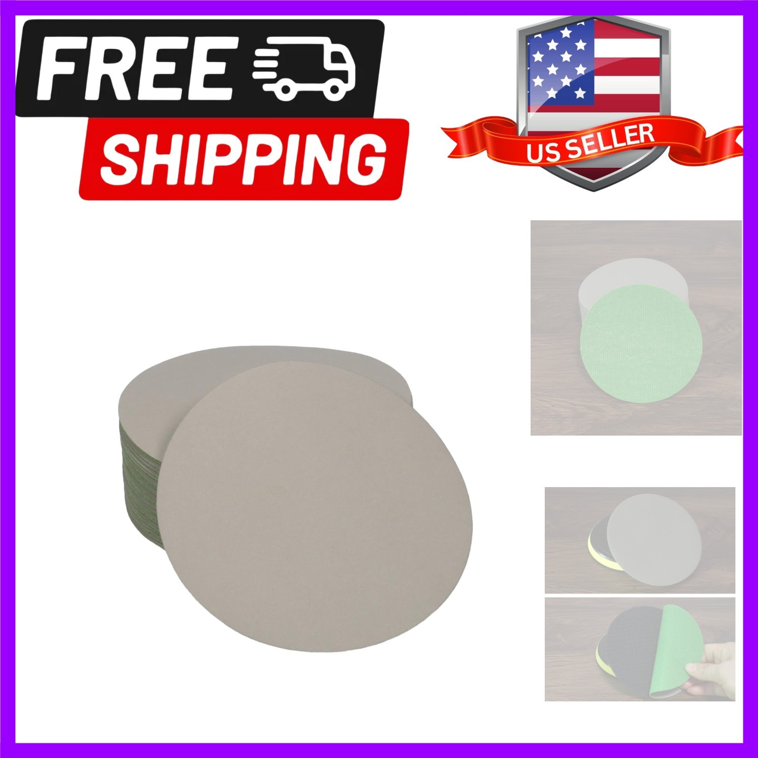 30Pcs 5 Inch 3000 Grit Non-Porous Wet and Dry Hook and Loop Sanding Discs for…