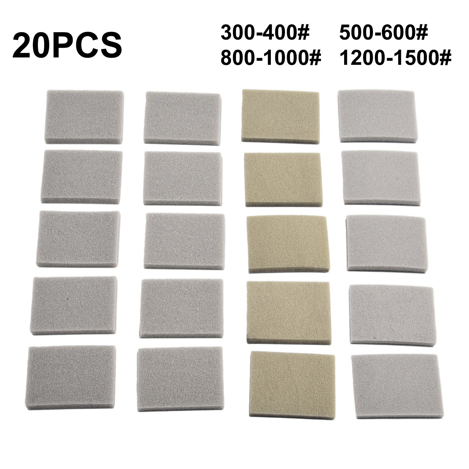 10pcs Foam Sanding Block Wet Dry Bodywork Fine Coarse Grit Sandpaper Sponge New