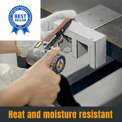 POWERTEC 1/2 x 18 Inch Sanding Belts, 50PK, 10 each of 40-240 Grit, 50PK