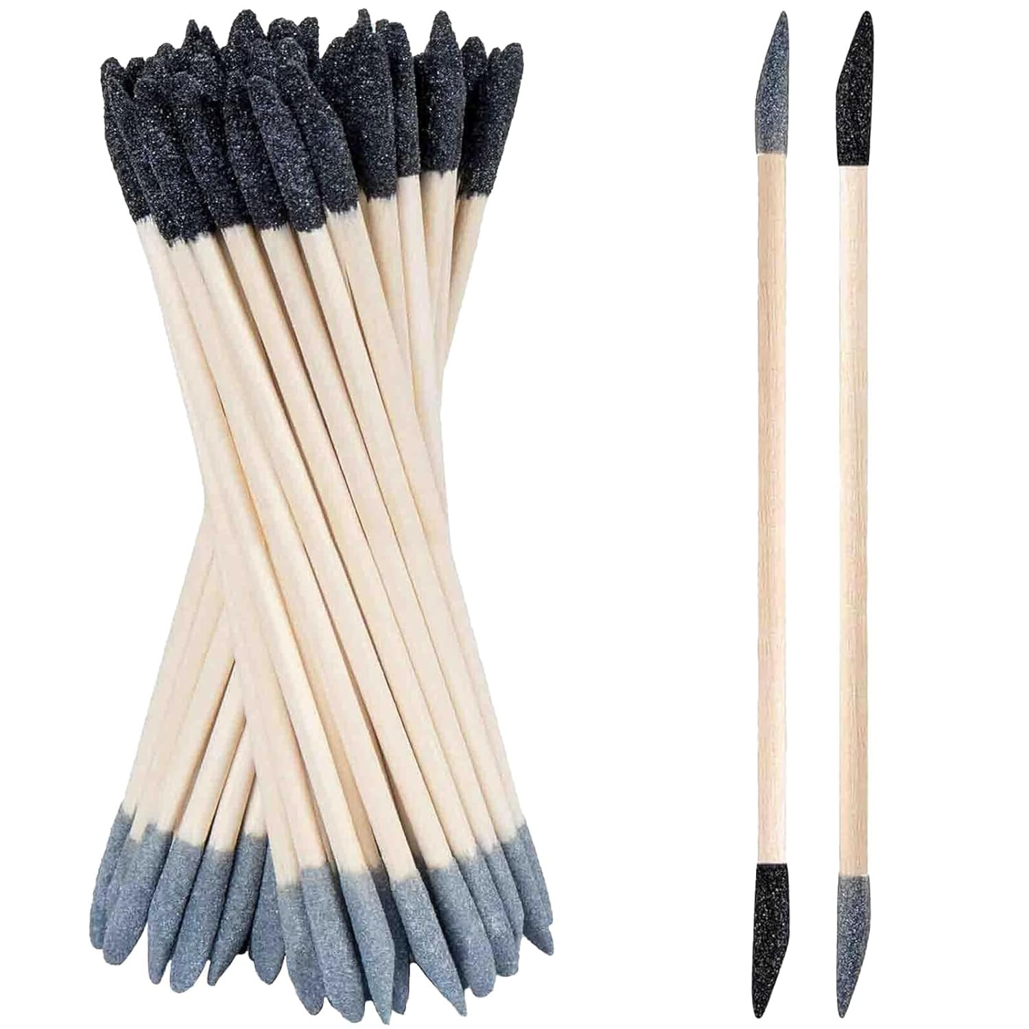 Sanding Sticks 30 Pcs, Double-Ended Sanding Tools for Wood & Plastic Models, 120