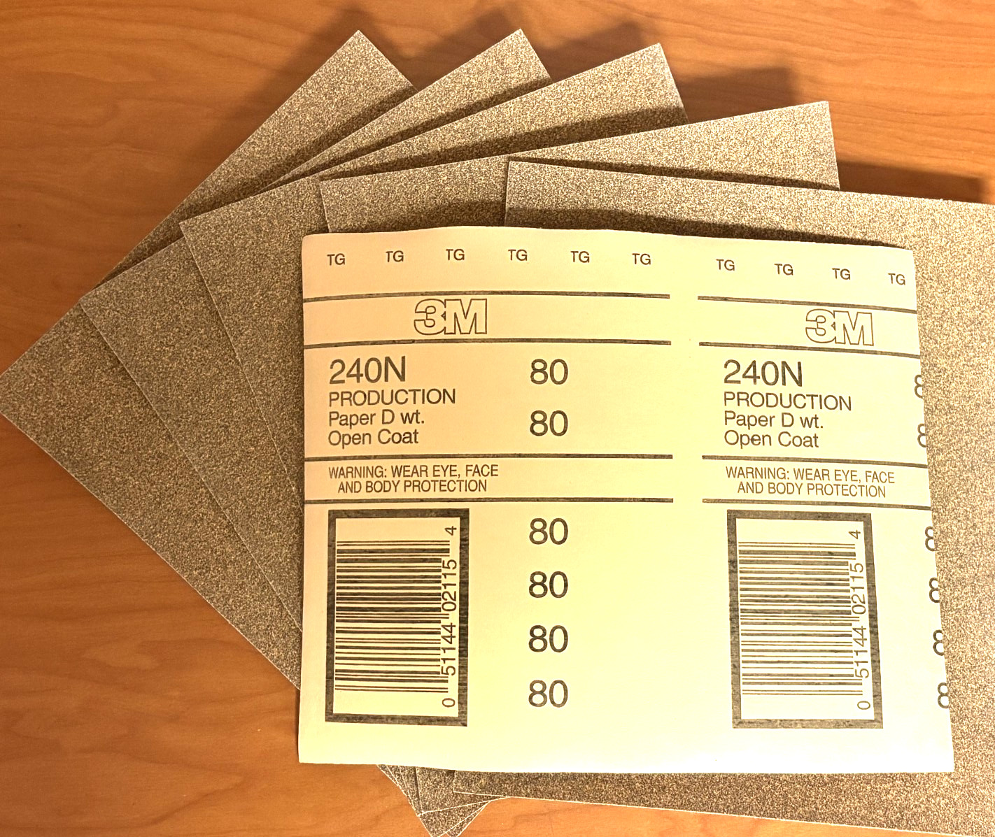 3M 02115 240N Production Sandpaper 80D Grit 9″ X 11″ – PACK OF 25 SHEETS