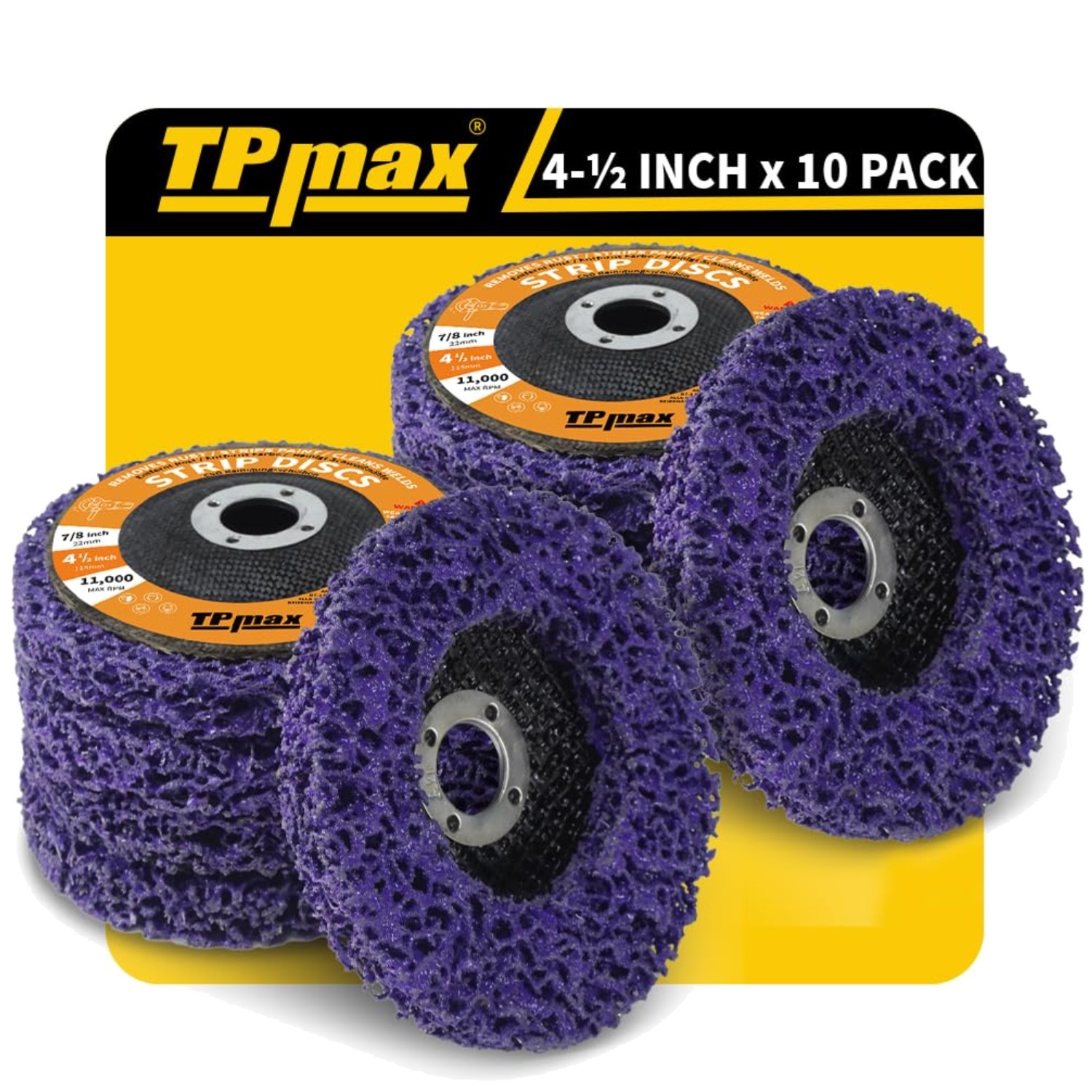 4-1/2″ Diamond Grinding Discs – 10 Pack Rust Remover for Efficient Usage