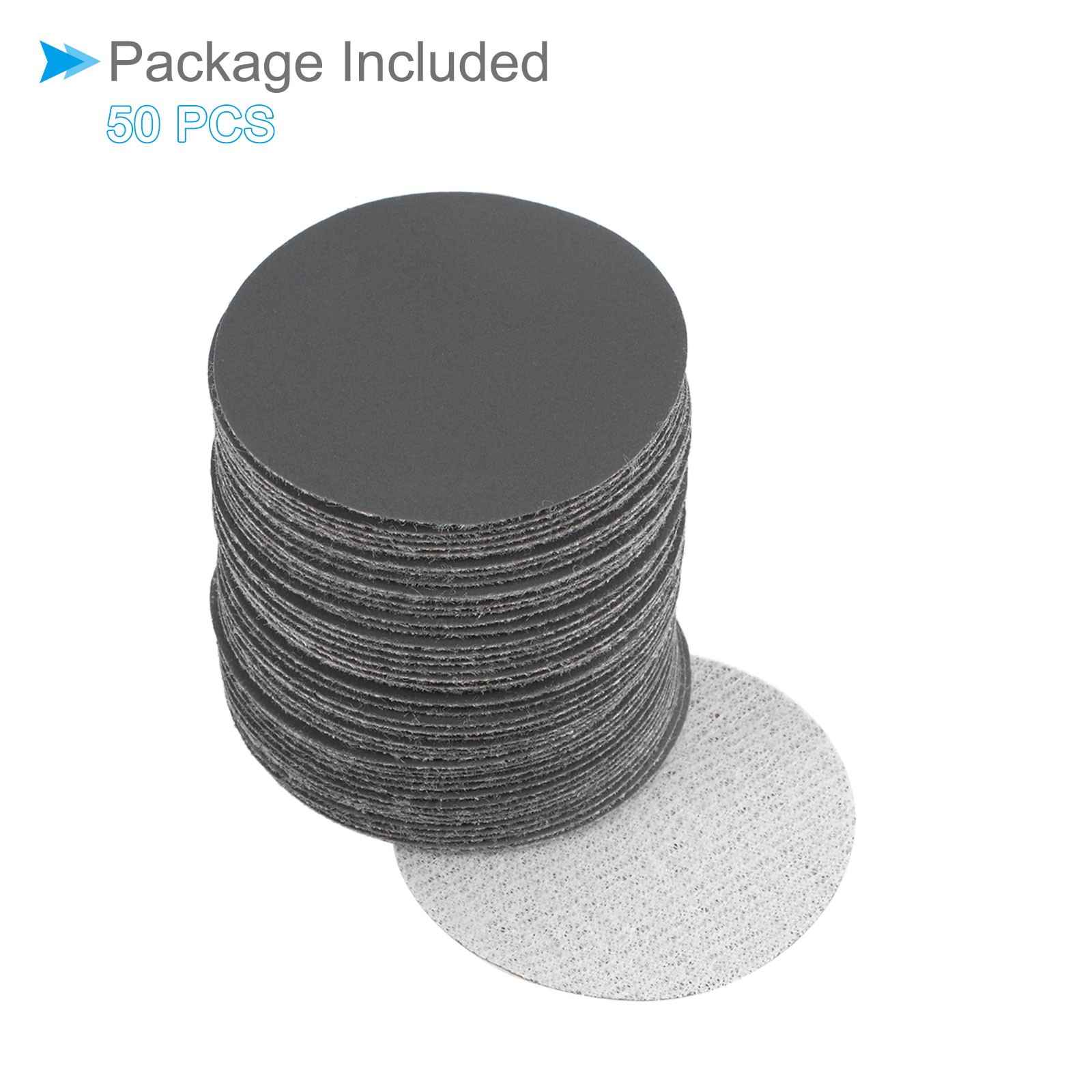 Sanding Discs 2 Inch 50mm Sandpapers 1500 Grit Silicon Carbide 50 Pieces