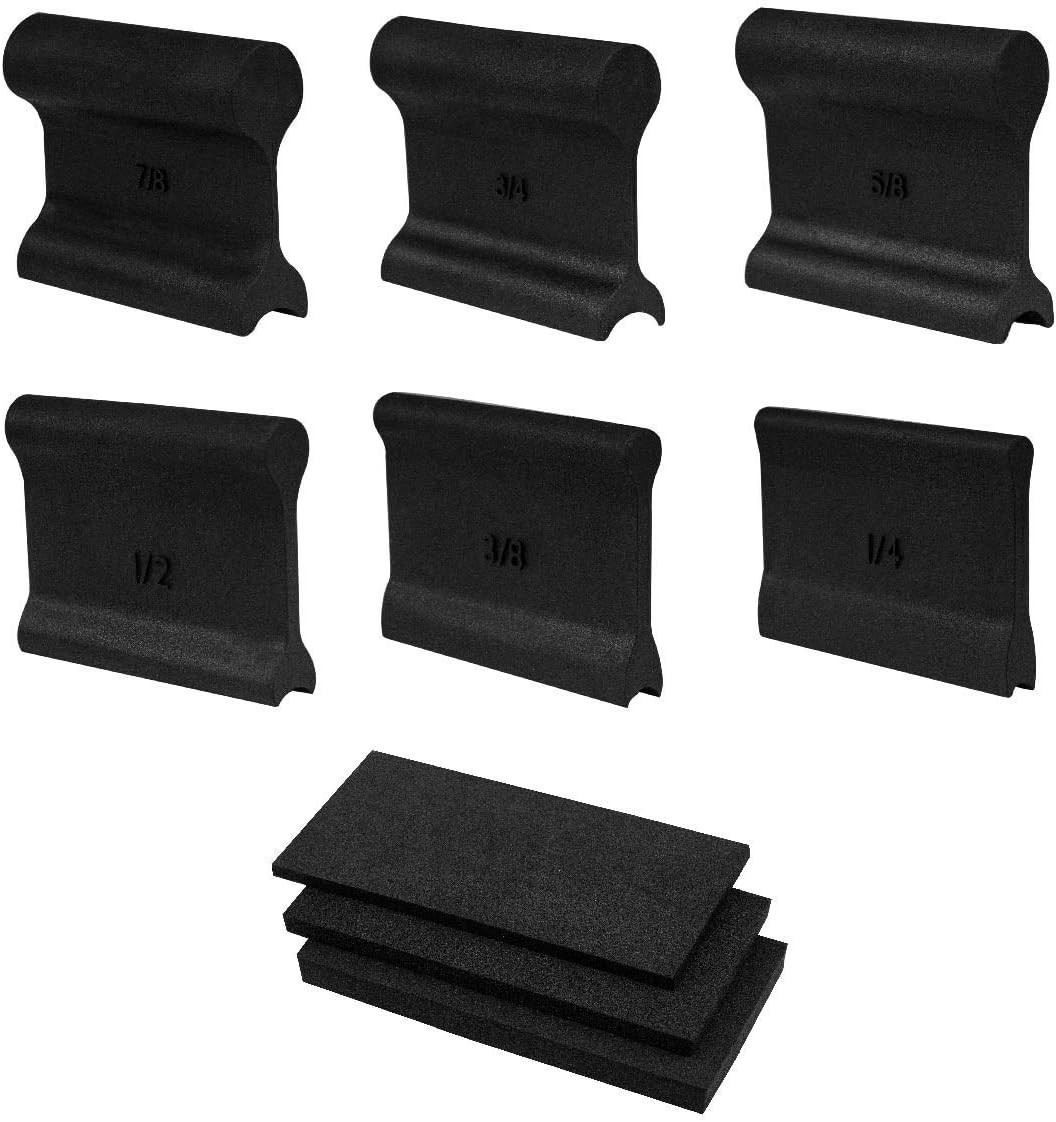 Flexible Contour Sanding Grip & Foam Pad Set for Curves, Wood, Metal, Plastic