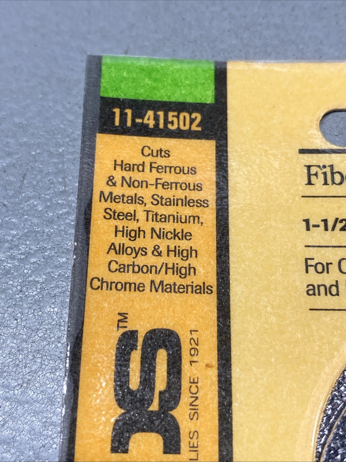 Gyros Tools Fiber Disc ST Fiberglass Reinforced Cut Off Wheel 1.5 Dia. x 3/64