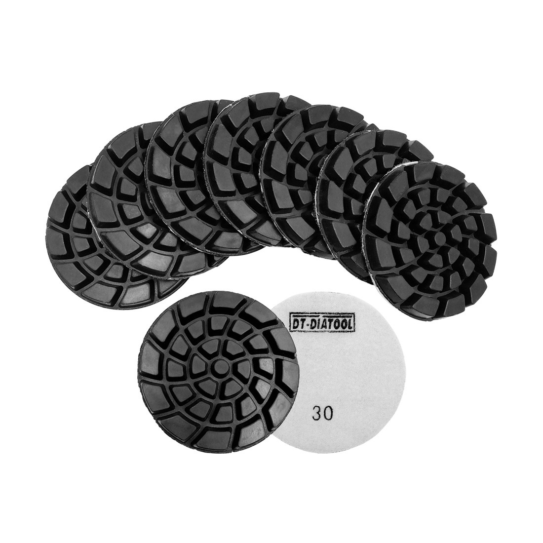 9pcs 4 inch 100mm Diamond Floor Polishing Pads Sanding Discs Renew Polisher Pads