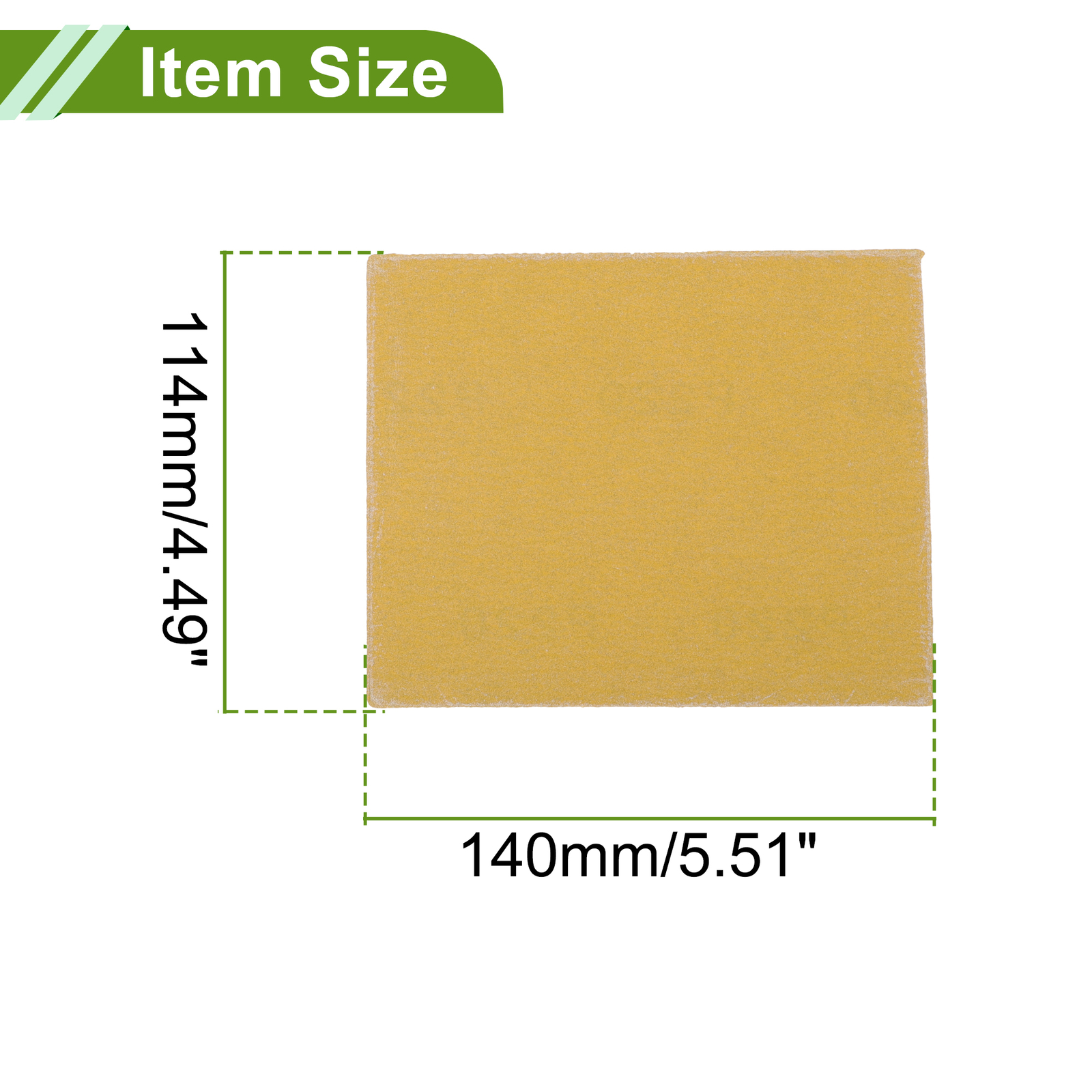 Universal 4.49Inch x 5.51Inch 220 Grit Sanding Discs Brown Corundum 100 Pcs