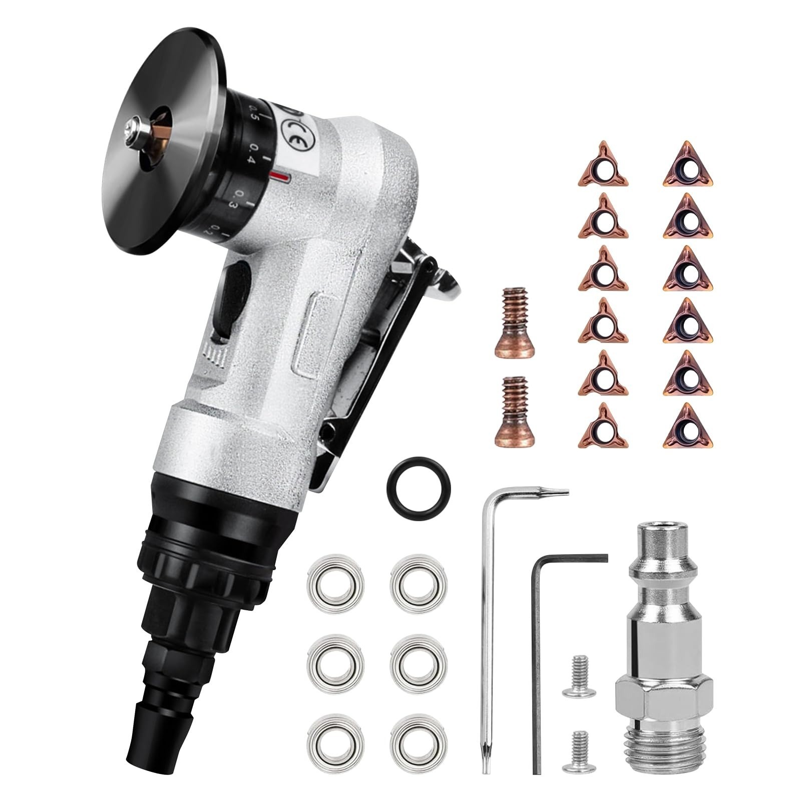 Pneumatic Chamfering Tool Handheld Air-Powered for Metal & Wood