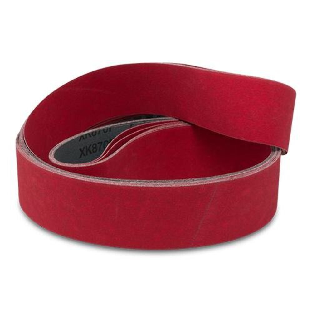 Flexible Ceramic Sandpaper Belt 2″ x 72″ 150-400 Grit Metal Grinding Belt 6 Pack