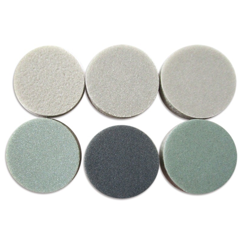 30mm Wet and Dry Sanding Discs Sandpaper 300-3000 Grit Hook and Loop Pads Green