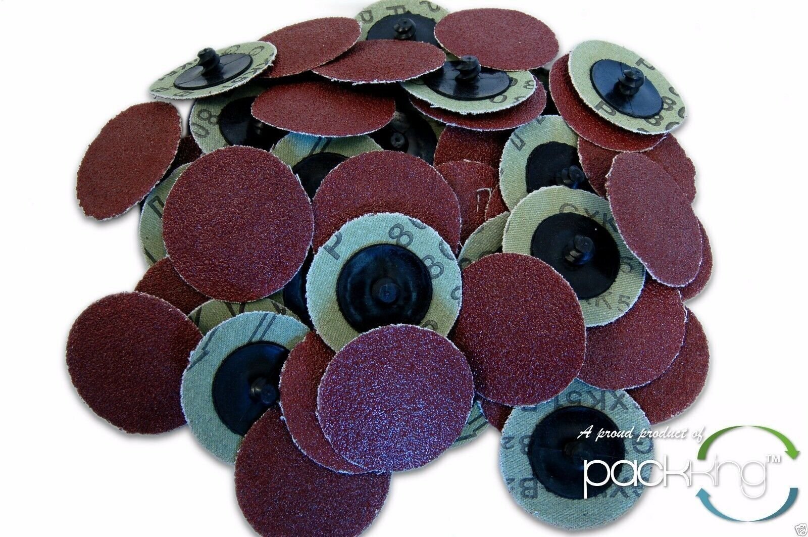 50 Pc 2 Inch Roloc Discs 80 Grit R Type Sanding Roll Lock – Rogue River Tools
