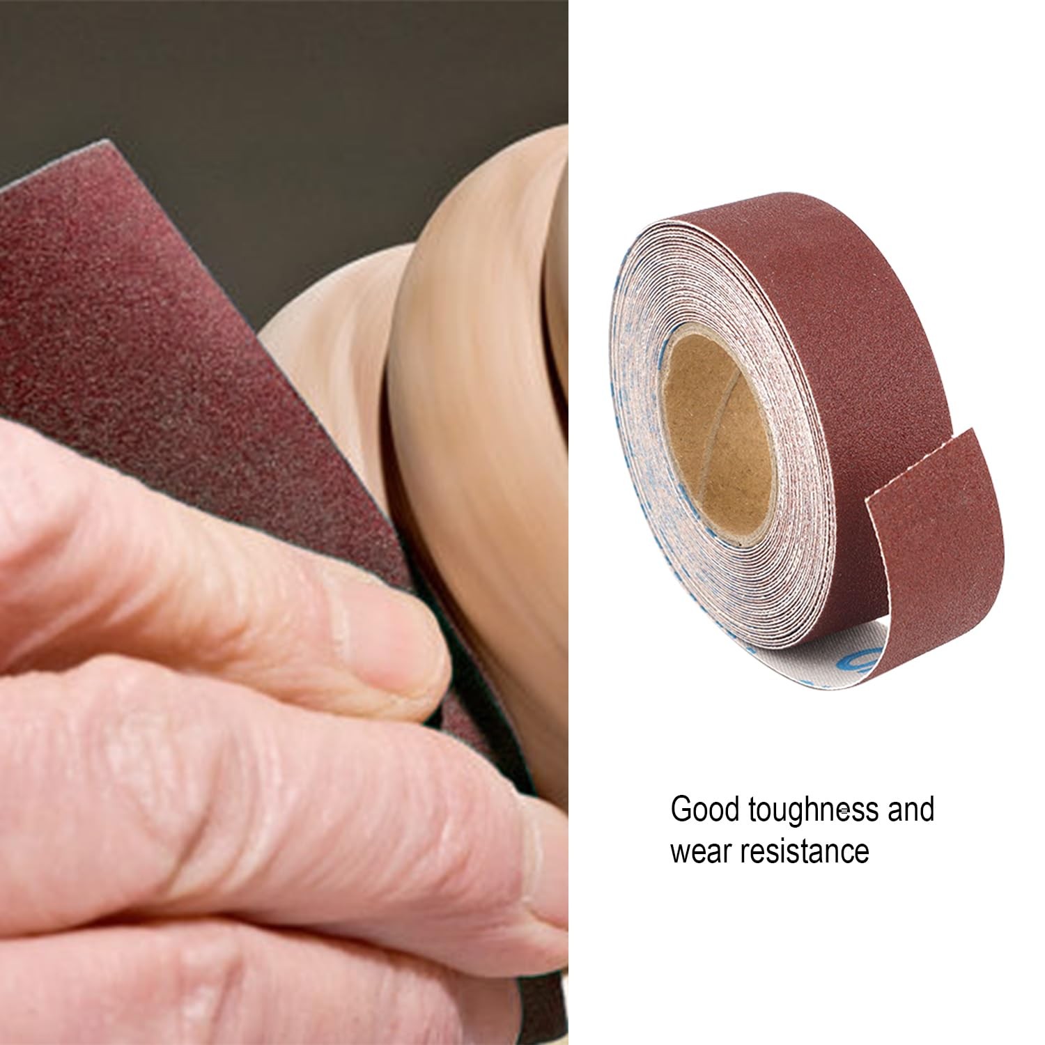 Abrasive Sanding Rolls 1 X 20ft X 5 Grits Abrasive Sandpaper Rolls For Finishin