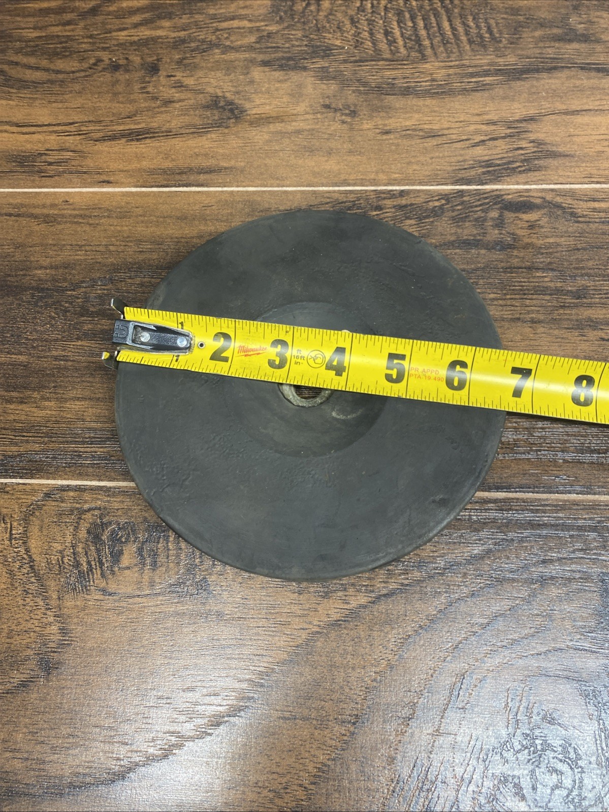 Lustur-Seal 6.5” Rubber Backing Pad 14mm Thread w/ Locknut