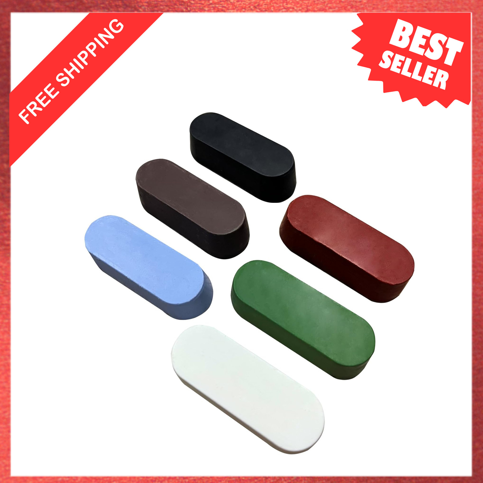 6Pcs Metal Polishing Buffing Compound Set for Buffing Wheel, Jewelry, Stainless