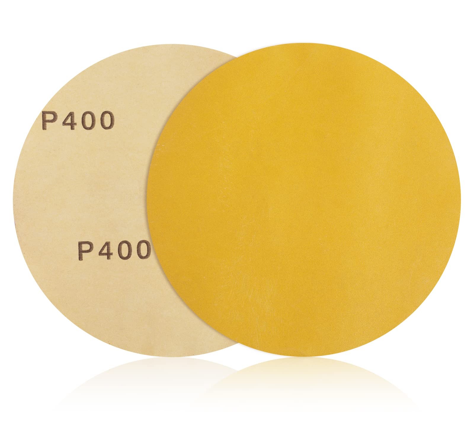 100 PCS 6 Inch PSA Sanding Discs 400 Grit Aluminum Oxide Self Stick Sandpaper