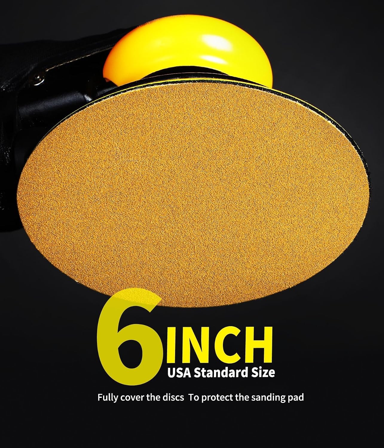 100pcs 6 Inch Sanding Discs Hook and Loop Grit Sandpaper Disc for Orbital Sander