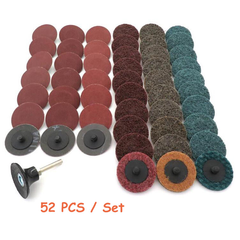 Sanding Discs Set 2″ 50mm Type R Roll Lock Surface Pads Sanding Disc Abrasives