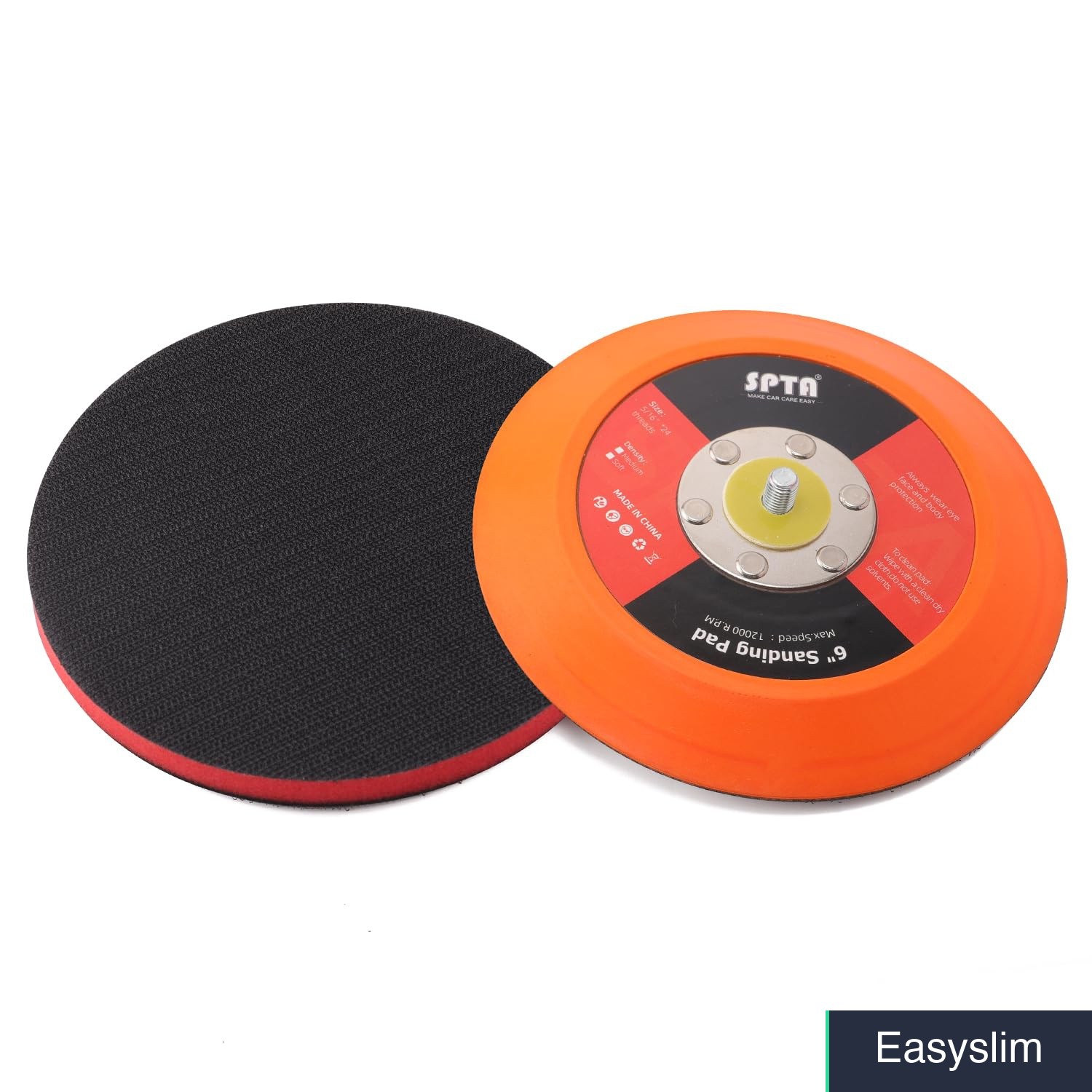 6″ Backing Pad Hook Loop 5/16″ 24 Thread Sander Polisher 150mm