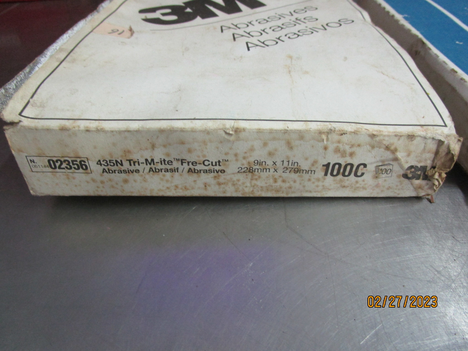 9 x 11 Sandpaper 3M 100 Grit & Norton 120 Grit