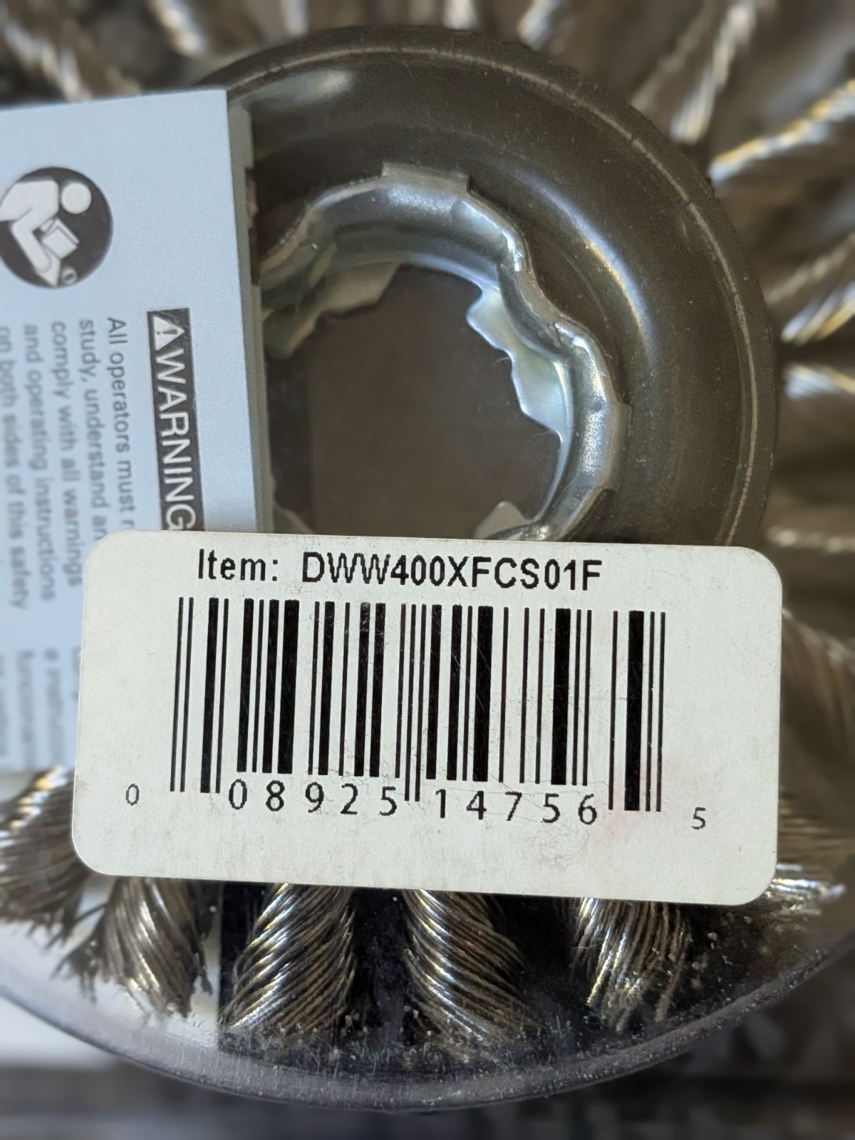 Lot of 3 Diablo Tool 4″ X-Lock Stainless Steel Full Cable Twist Wheel Attachment