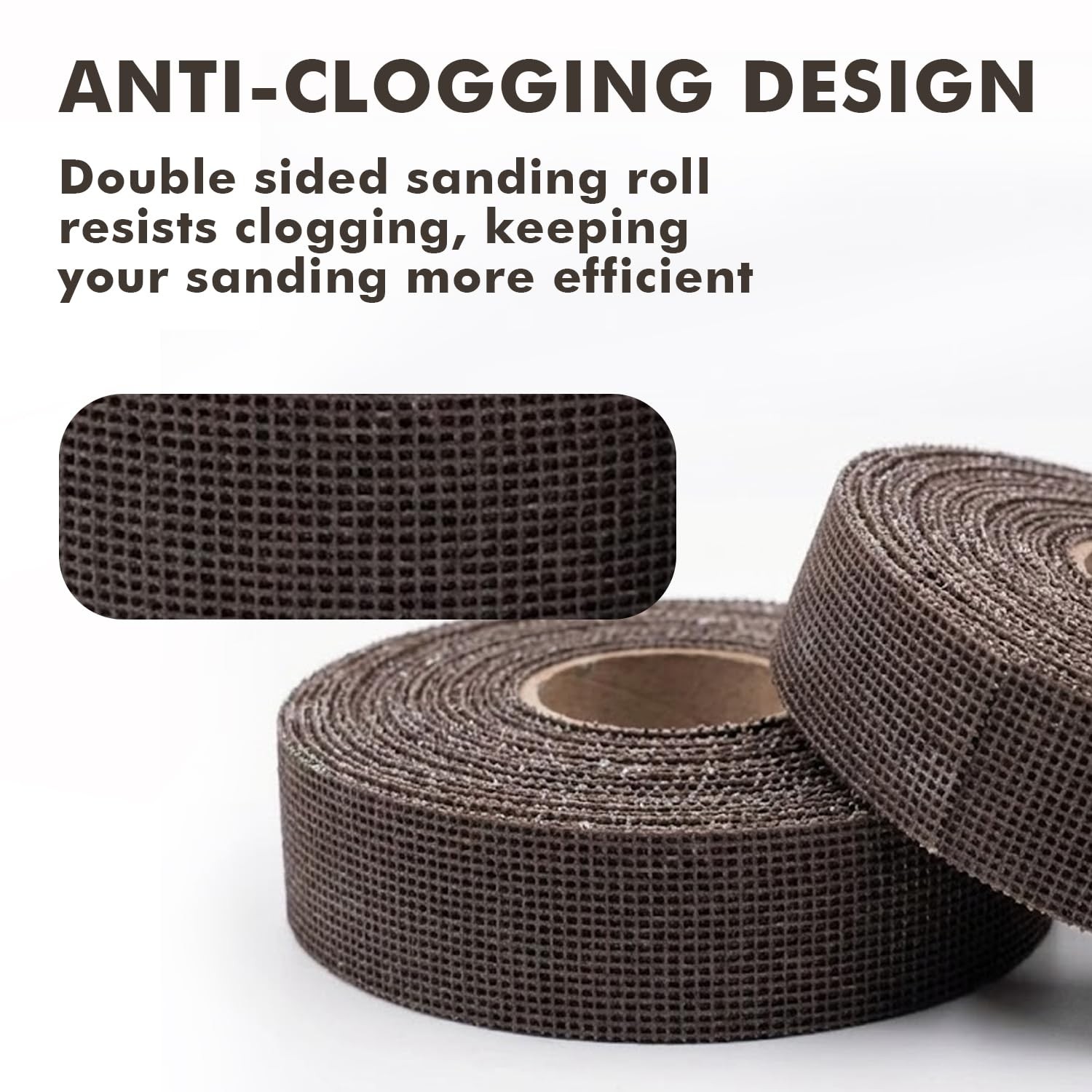 Emery Cloth Roll, 180 Grit Plumbers Open Mesh Sanding Rolls, 1-1/2″ x 5…