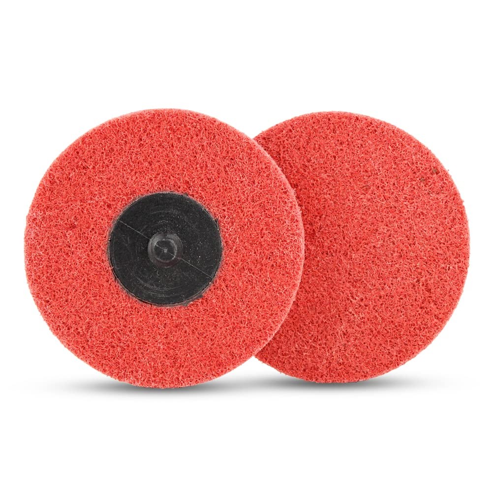 BHA Surface Preparation Quick Change Discs, 3 Inch – 10 Pack (Red (Fine))