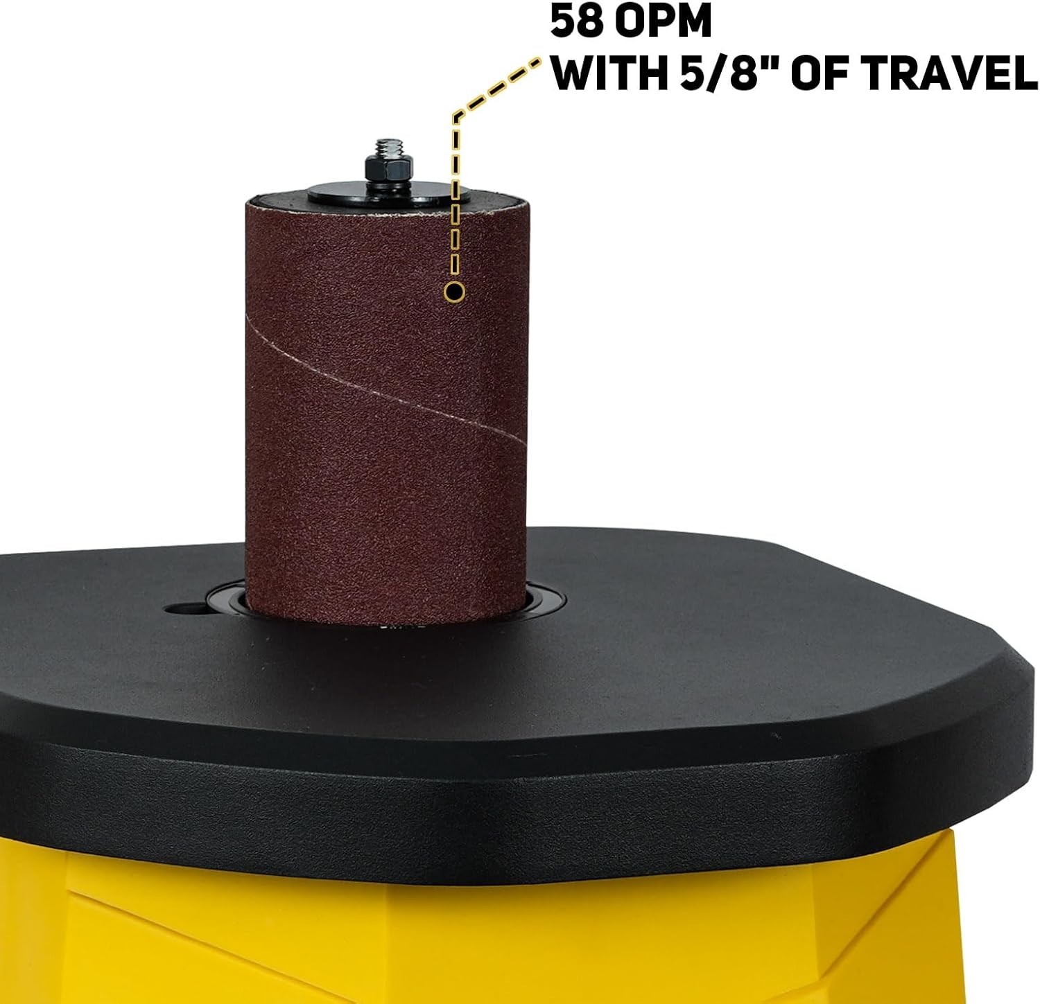 Compact 4A Oscillating Spindle Sander with 6 Sleeves – Precision Dust Control