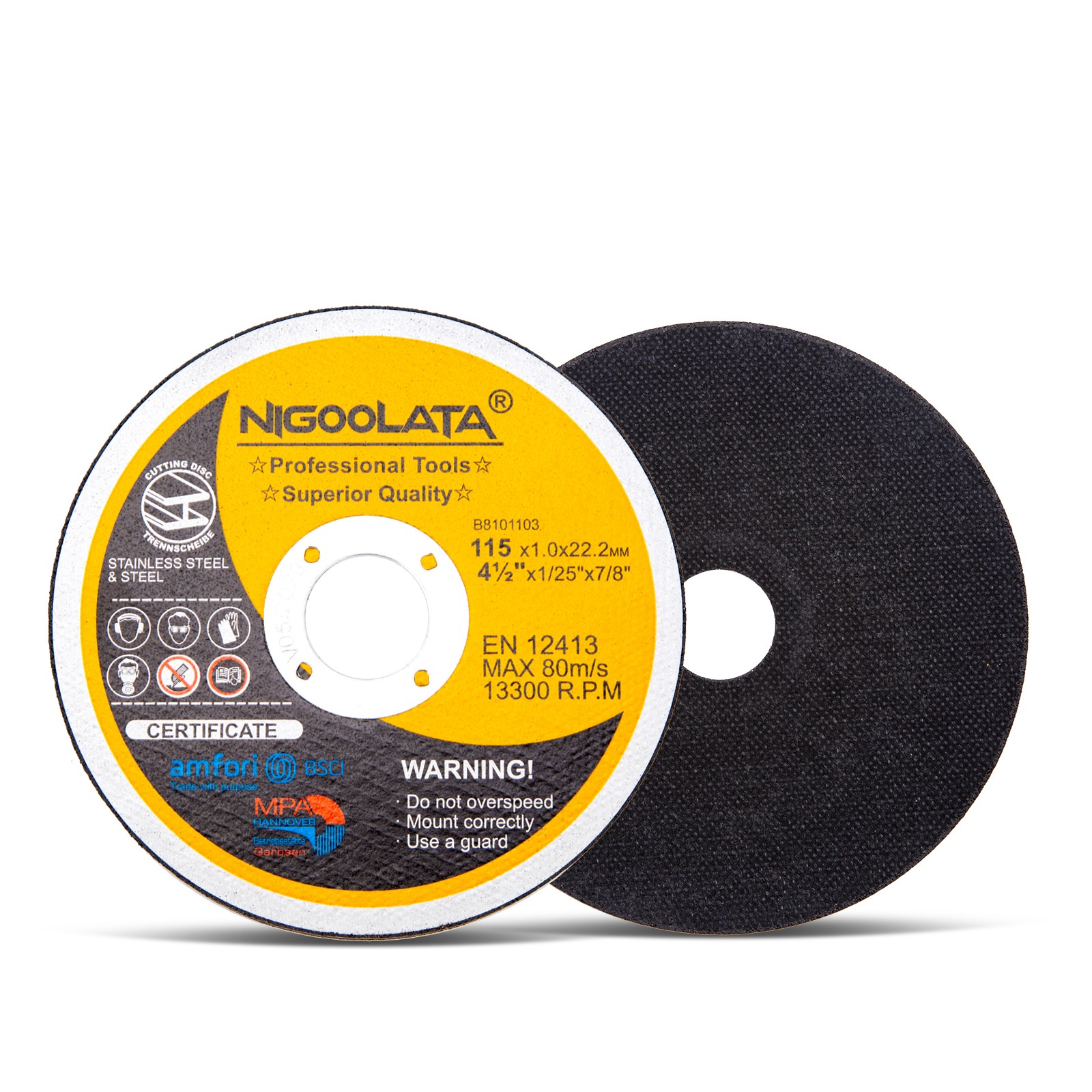 25-100x Cut Off Wheels 4-1/2″ Metal & Stainless Steel Angle Grinder Cutting Disc