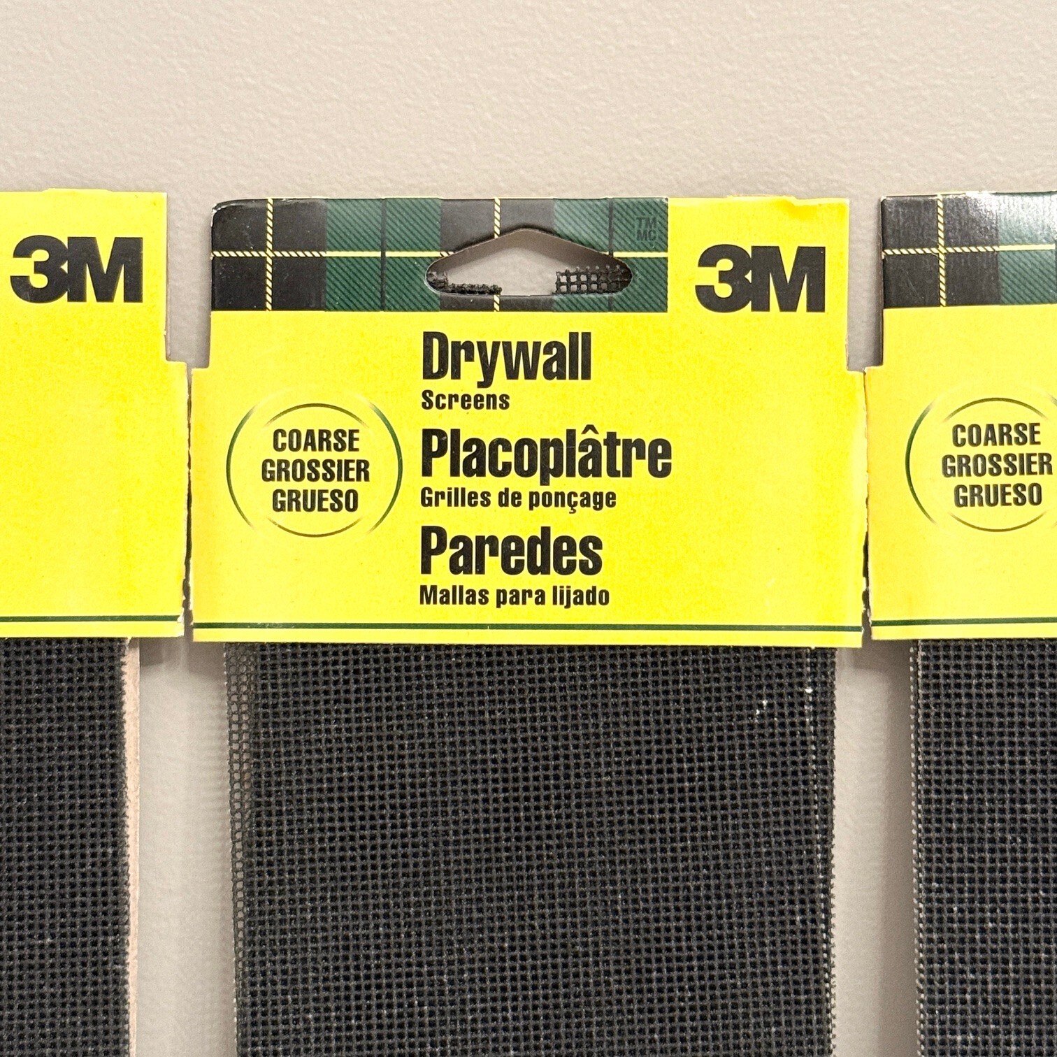 3M DRYWALL COARSE SCREENS 4 3/16″ X 11 1/4″ 4PK LOT X3 12 TOTAL SCREENS