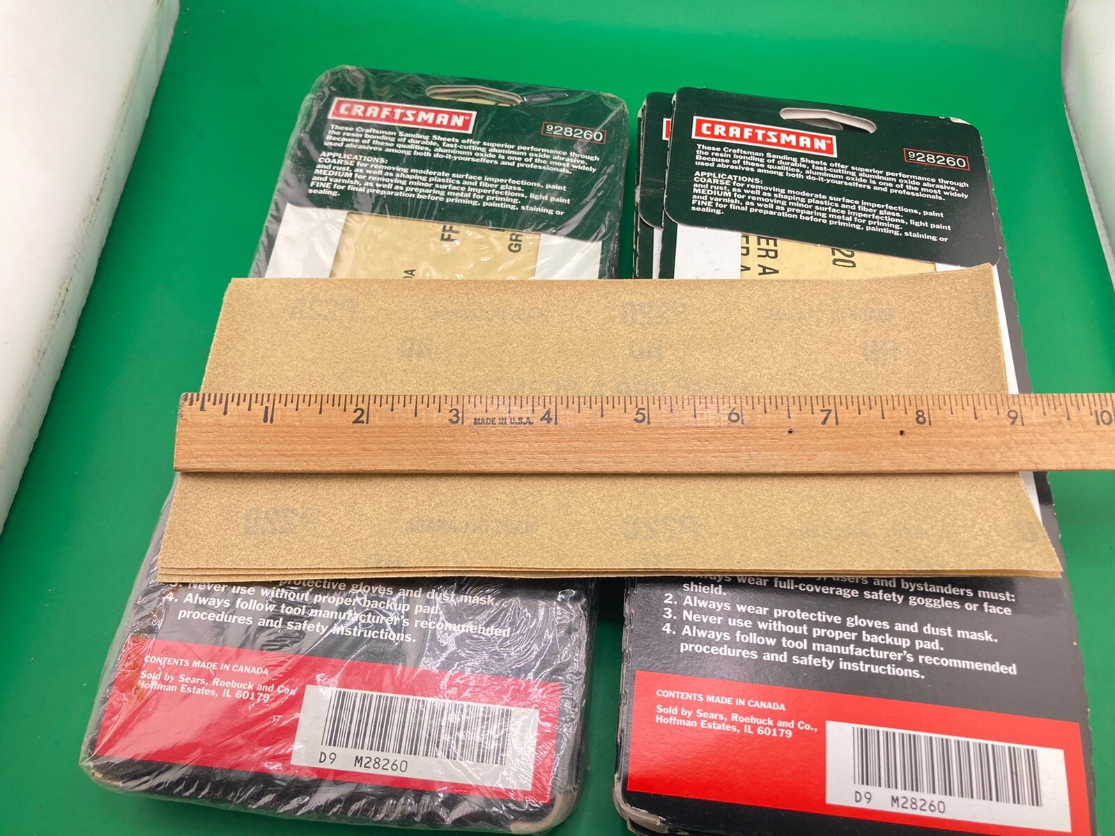 Craftsman 85 Sanding Sheets Extra Fine 220 Grit 3-2/3 X 9” # 28260 Canada (NOS)
