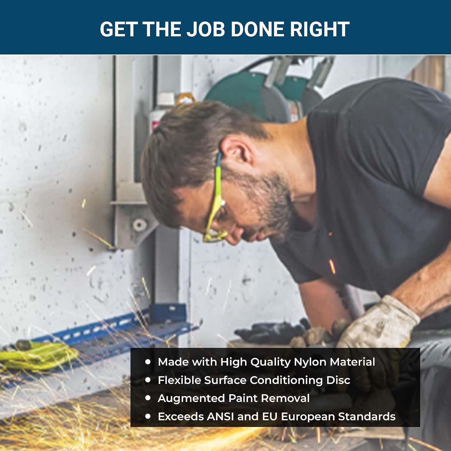 Versatile 3 Inch Sanding Discs – Nylon Surface Conditioning