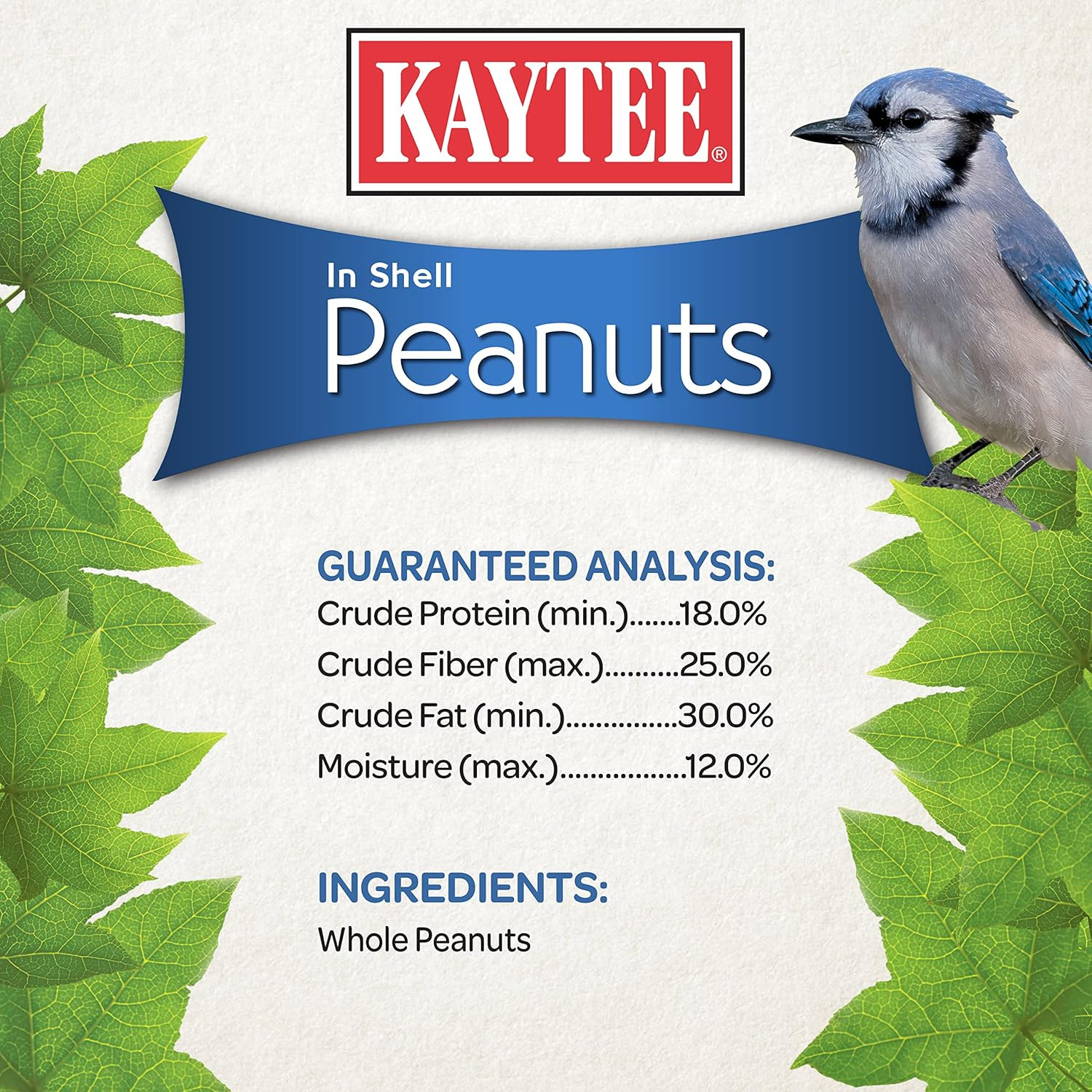 Whole Peanuts in Shell for Cardinals, Blue Jays, Woodpeckers and Other outside W