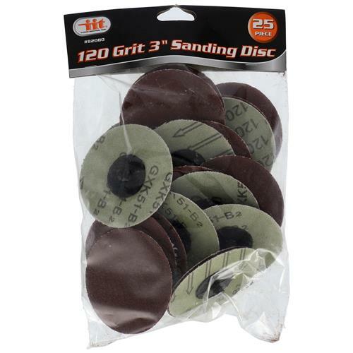 25pc 3″ 120 Grit Sanding Discs Surface Prep Finishing Work Abrasive Pads 82080