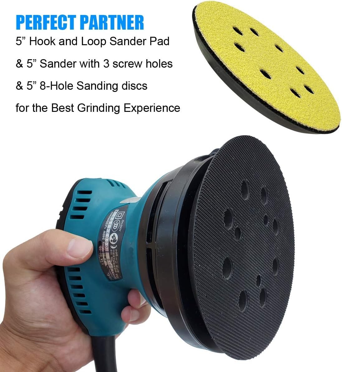 Makita Replacement Sander Pad 5″ for BO5041 BO5010 BO5030 Random Orbit Sanding