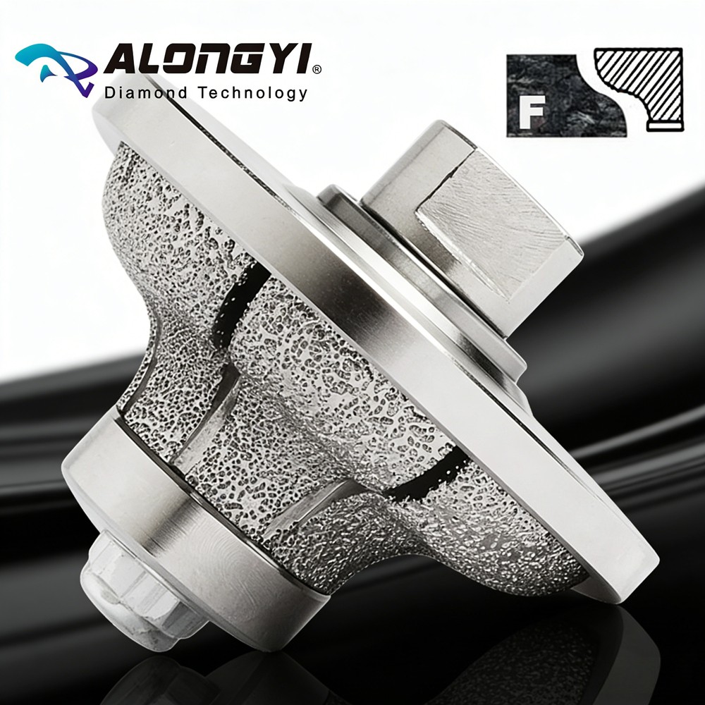 Diamond Hand Edge Profile Wheel Diameter 85x30mm Vacuum Brazed Grinding