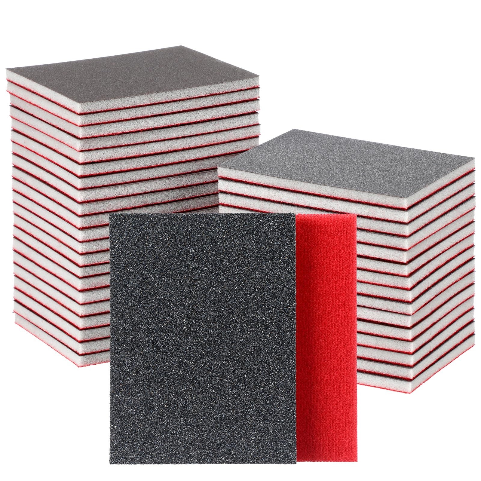48 Pcs Sanding Sponge 3×4 Inch 1202500 Grit Assortment Wet/Dry Sanding Blocks