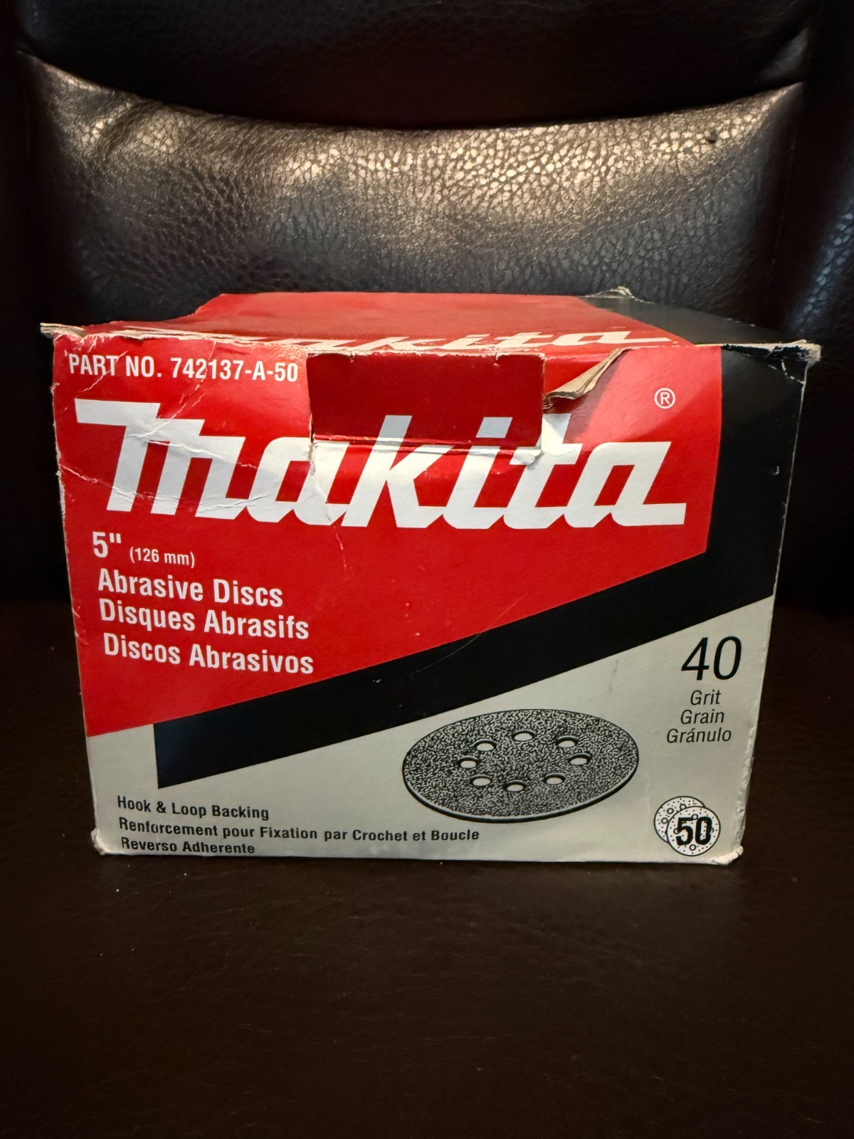 Makita 742137-A-50 5″ 40 Grit Abrasive Discs 50 Pack OB NEW