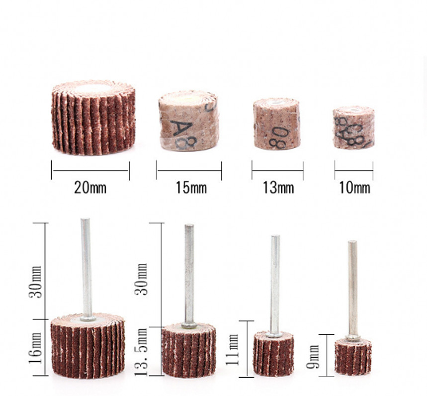 Active Handle Louver Grinding Head Sandpaper Cylindrical Grinding Head 8mm-20mm