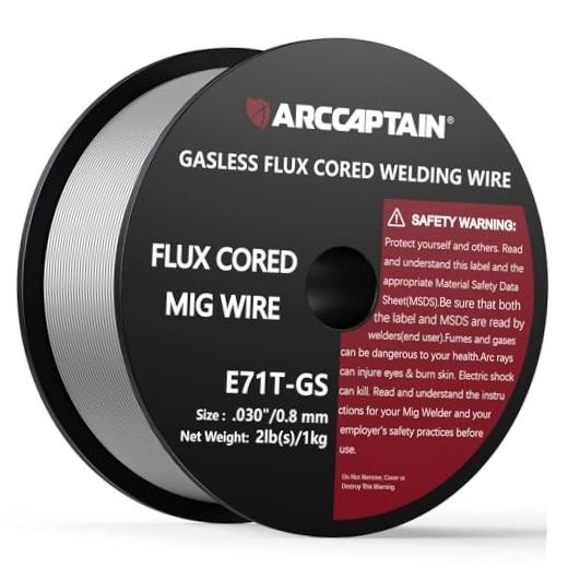 Flux Core Welding Wire .030, E71T-GS Mig Welding Wire 2-Pound Spool Gasless